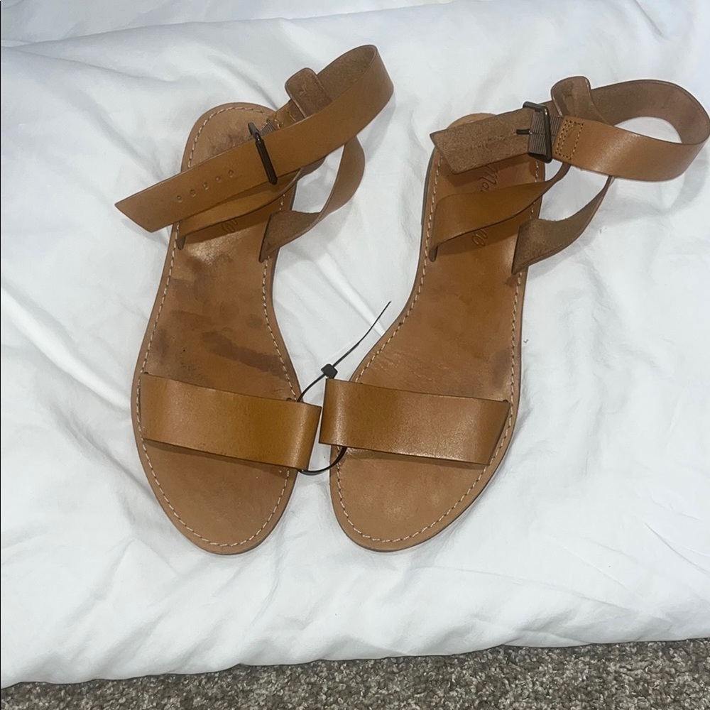 Madewell Tan Leather Sandals